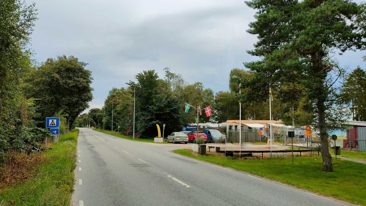 Entrance to the campsite of Skateholm